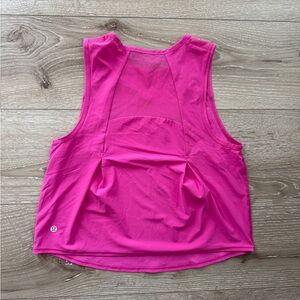 lululemon athletica Hot Pink Racerback Mesh-Back Tank